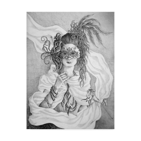 Carol J Rupp 'Mardi Gras Mask' Canvas Art,14x19